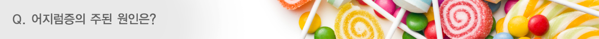 Q. 어지럼증의 주된 원인은?