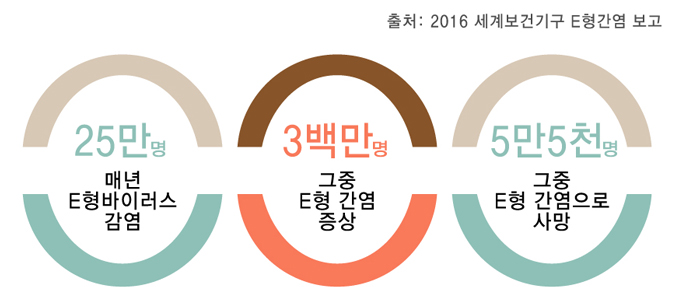 2016 세계보건기구 E형간염 보고