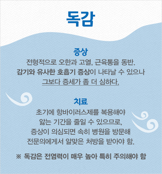 독감의 증상과 치료