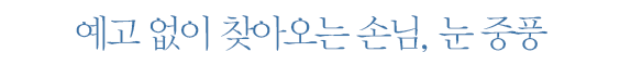 예고 없이 찾아오는 손님, 눈 중풍