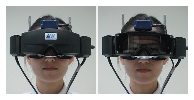 비디오안구도 착용모습