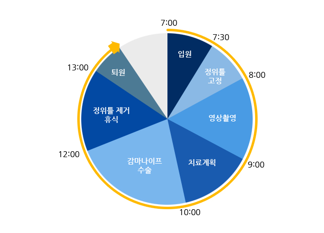 당일 수술 시간표