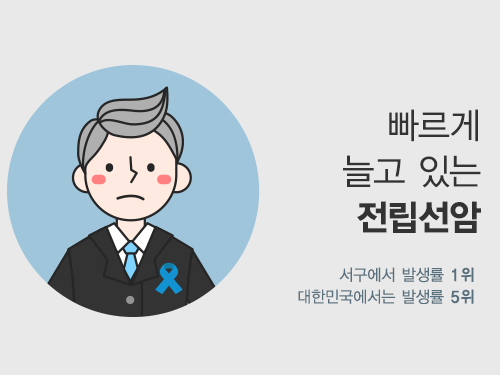 빠르게 늘고 있는 남성암, 전립선암