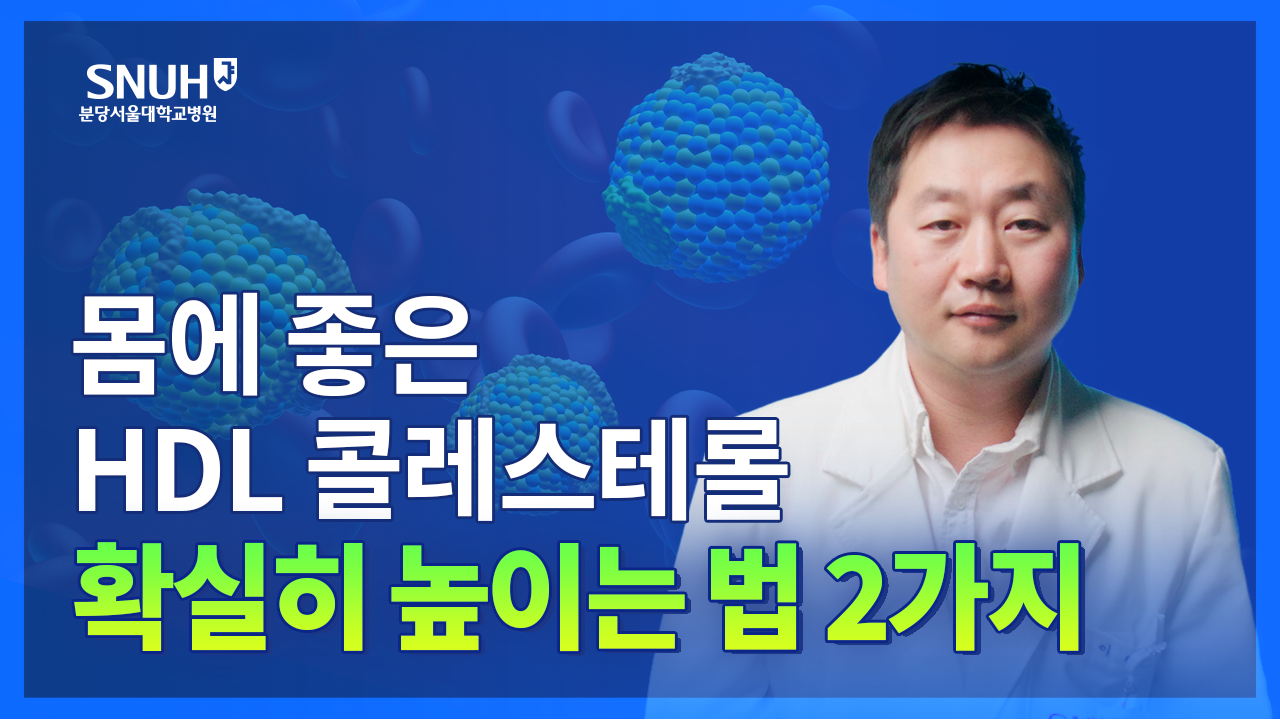 HDL콜레스테롤 확실히 높이는 법